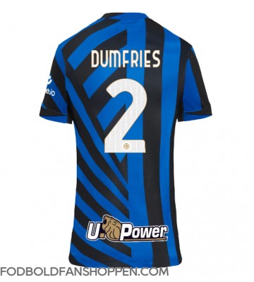 Inter Milan Denzel Dumfries #2 Hjemmebanetrøje Dame 2024-25 Kortærmet